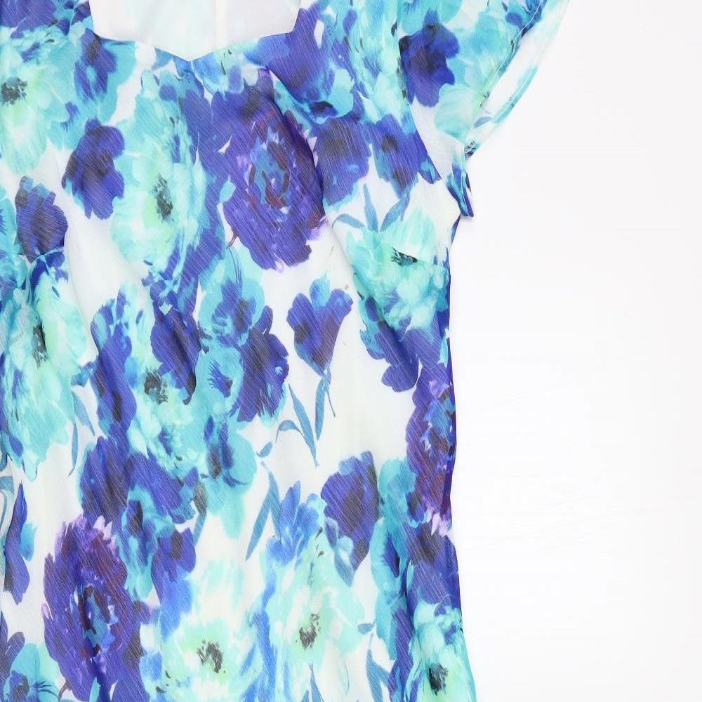 Bonmarché Womens Blue Floral  Shift  Size 14