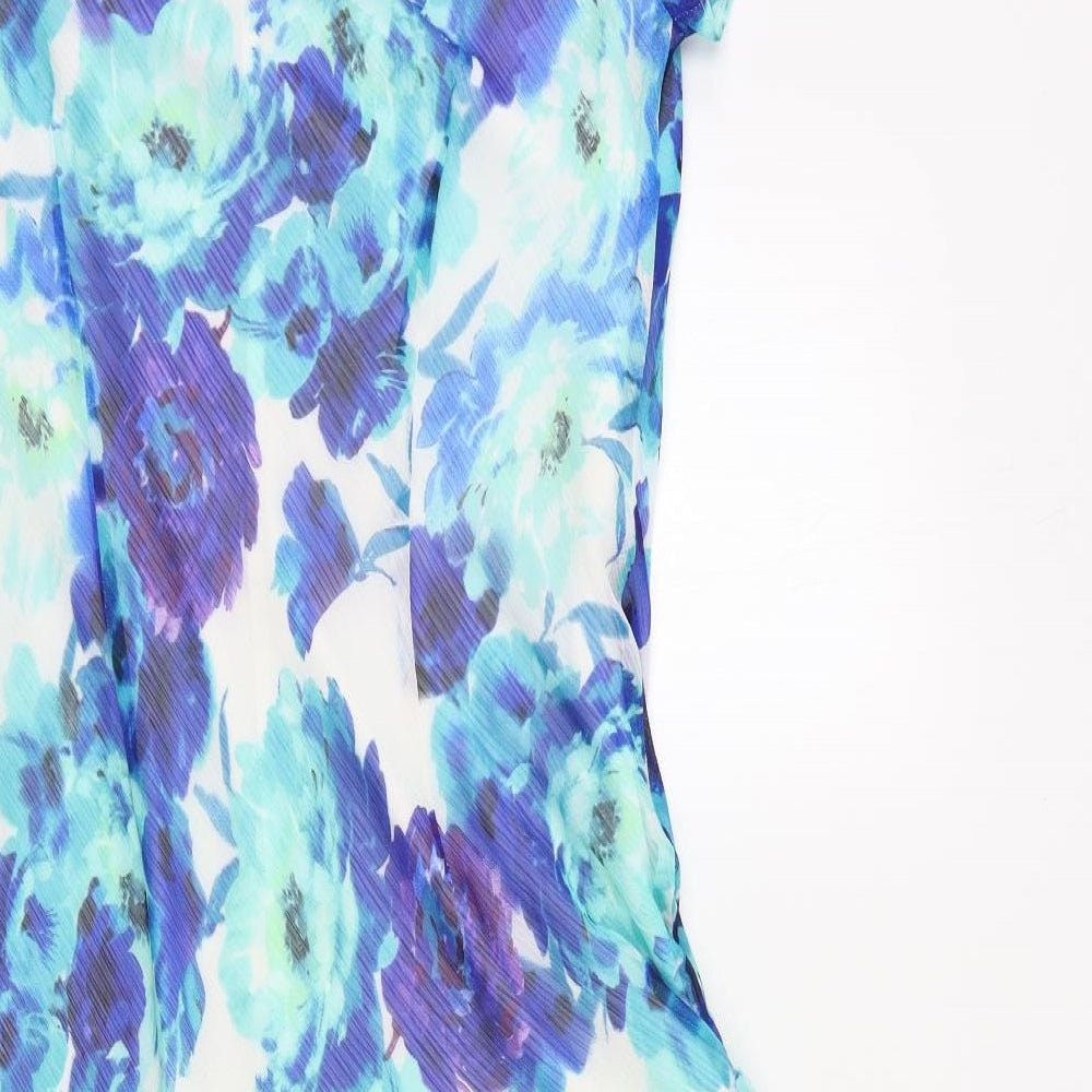 Bonmarché Womens Blue Floral  Shift  Size 14