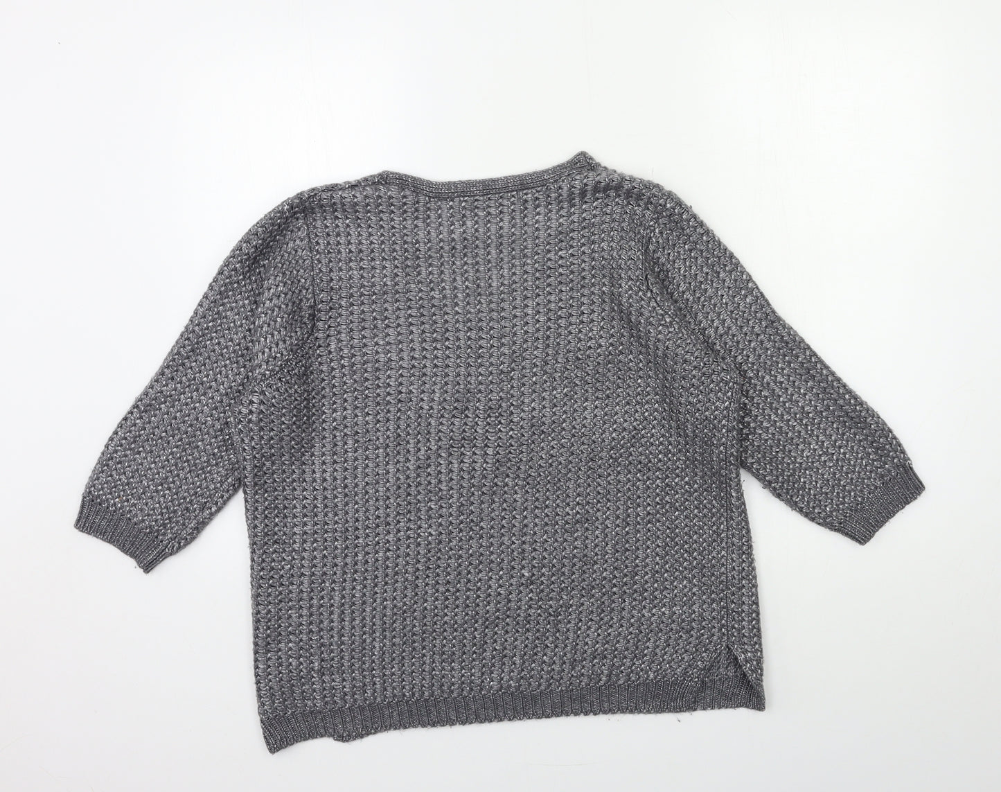 George Womens Grey  Knit Pullover Jumper Size M