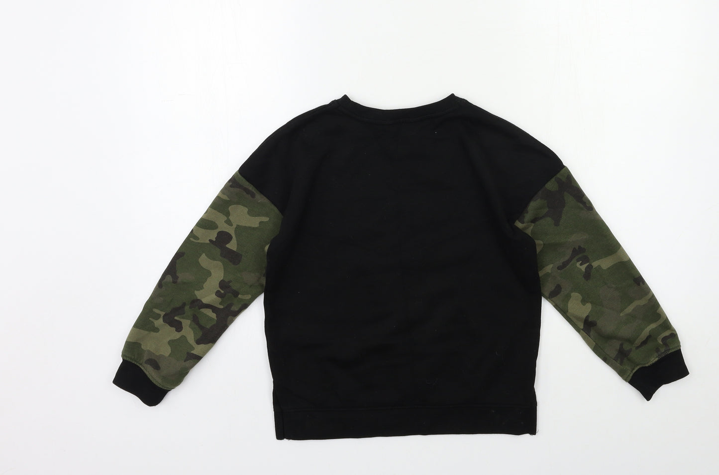 Primark Boys Black   Pullover Sweatshirt Size 7 Years