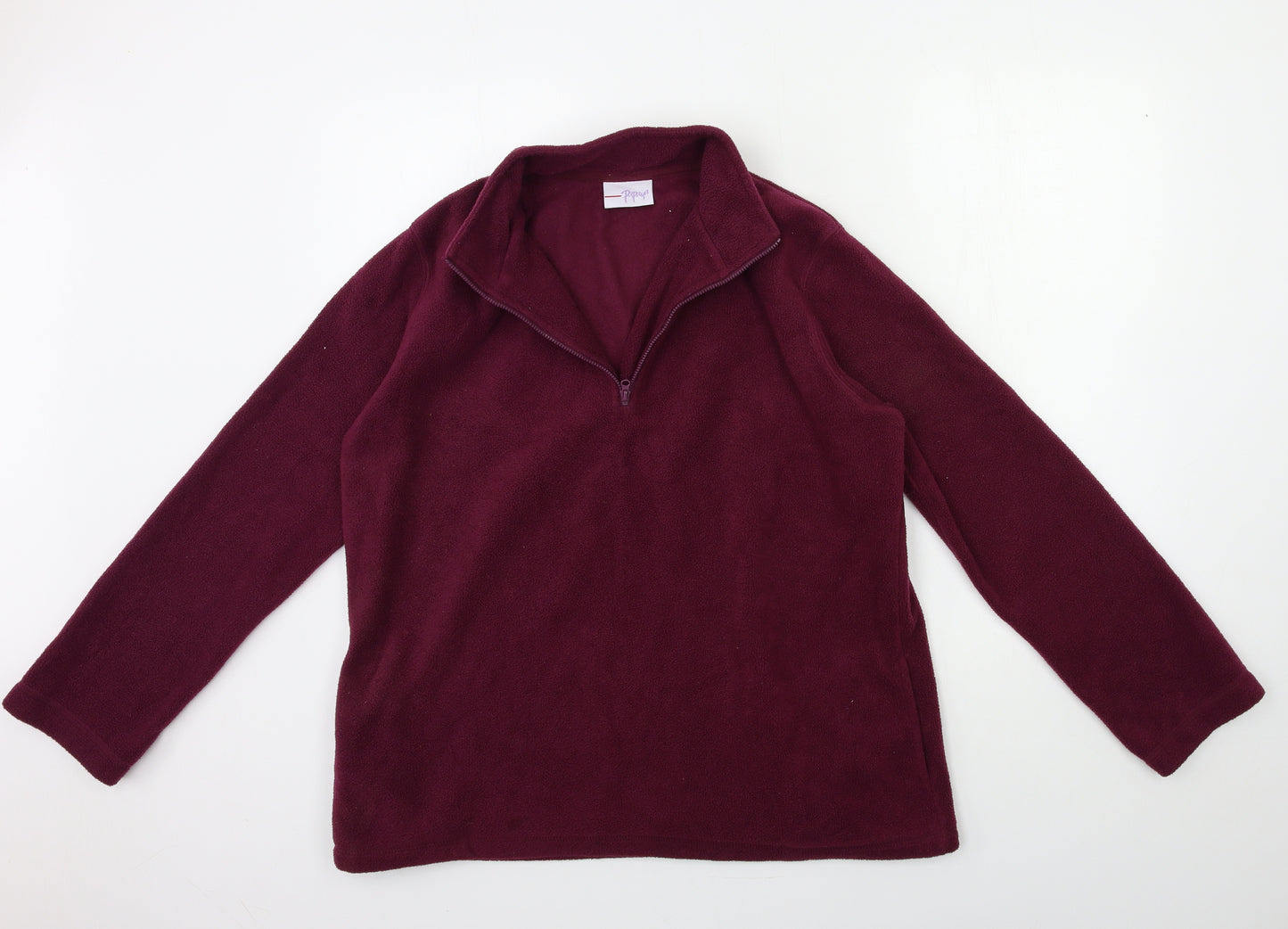 Papaya Womens Purple  Fleece Jacket  Size 18