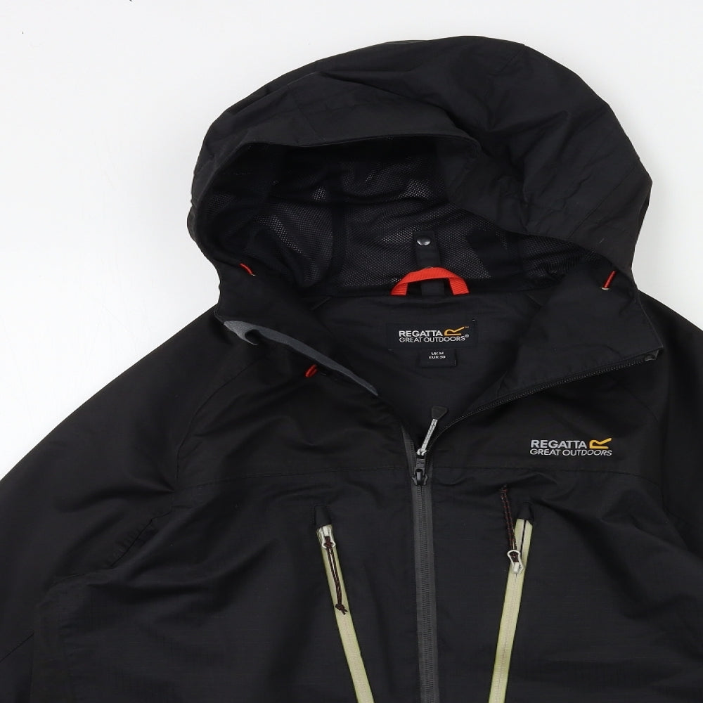 Regatta Mens Black   Rain Coat Coat Size M
