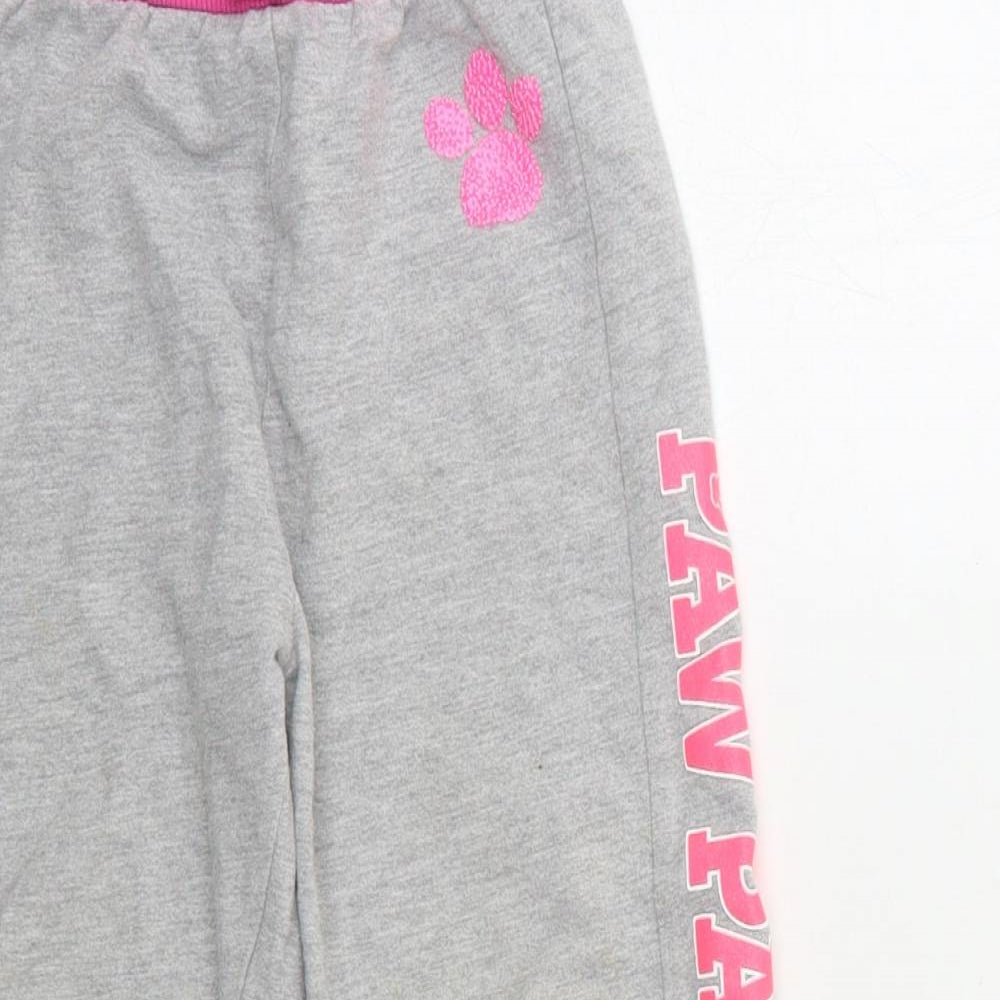 TU Girls Grey   Sweatpants Trousers Size 3-4 Years - paw patrol