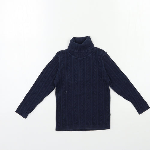 NEXT Girls Blue  Knit Pullover Jumper Size 3-4 Years