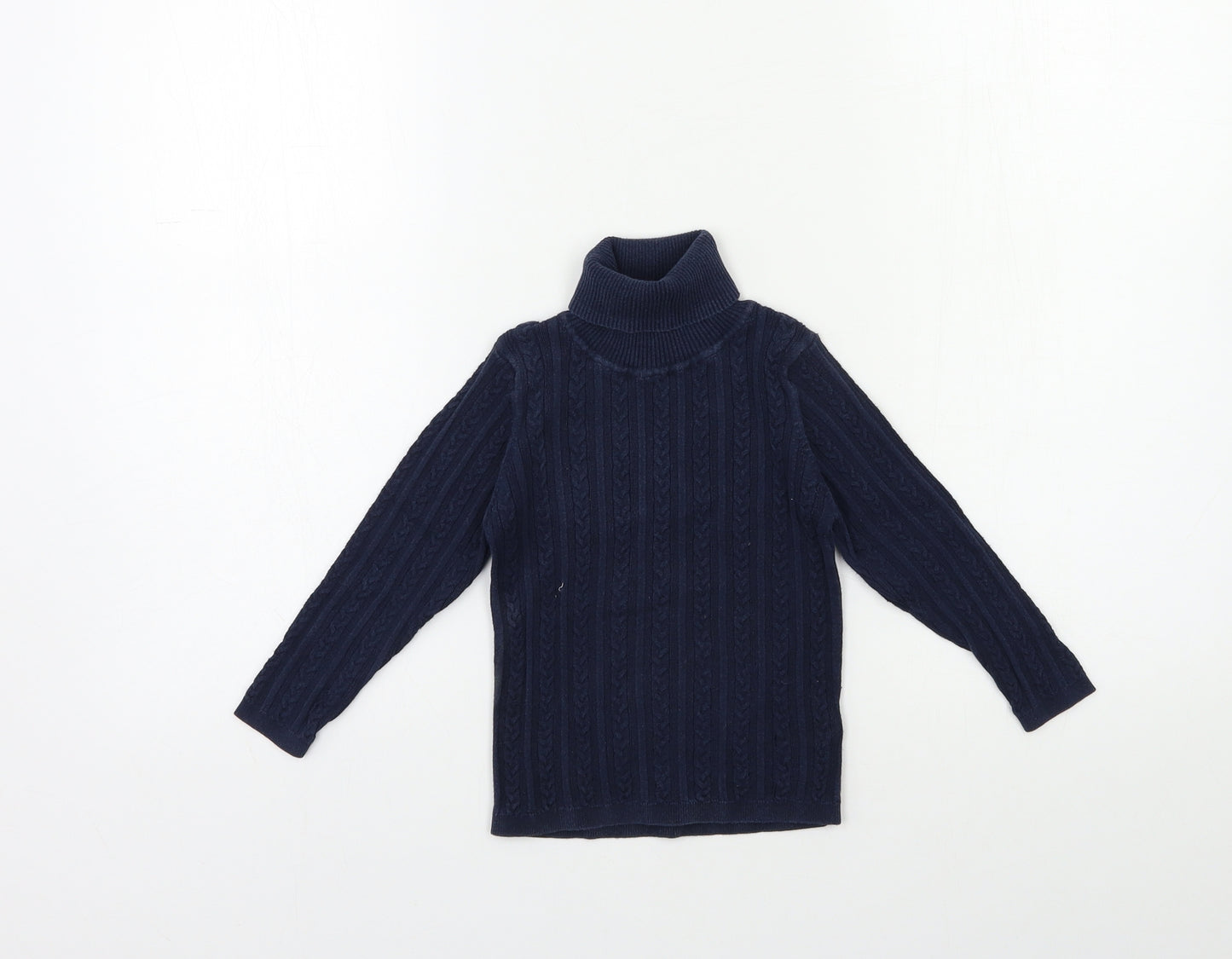 NEXT Girls Blue  Knit Pullover Jumper Size 3-4 Years