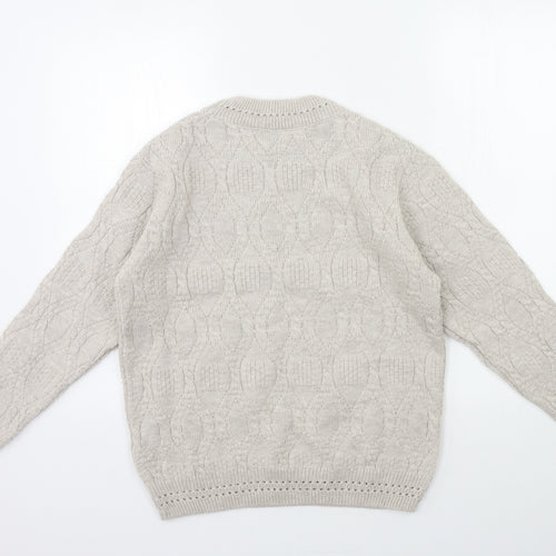 Beaumonde Womens Grey  Knit Pullover Jumper Size 14