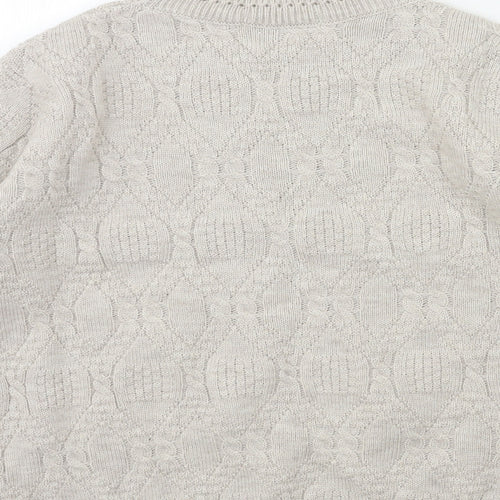 Beaumonde Womens Grey  Knit Pullover Jumper Size 14