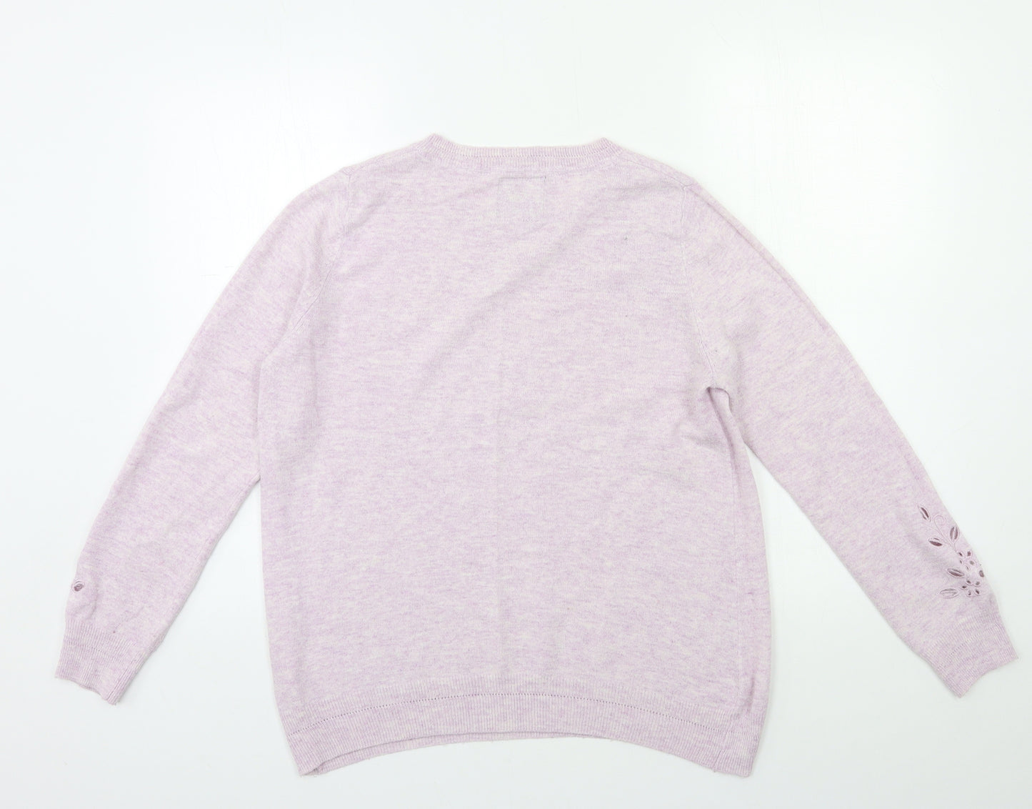 RJR.John Rocha Womens Purple  Knit Pullover Jumper Size 12