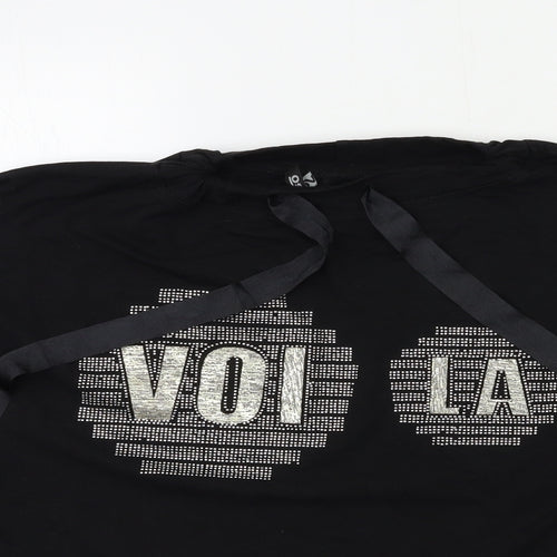 VOI LA Womens Black   Pullover Sweatshirt One Size