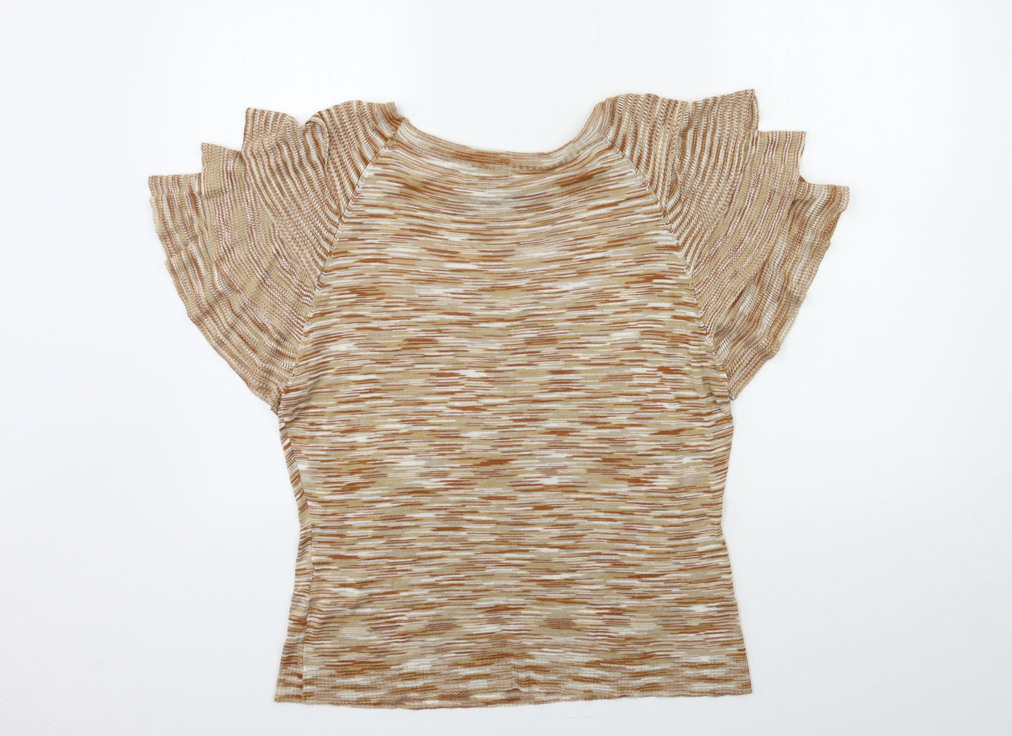 ET VOUS Womens Brown  Knit Pullover Jumper Size 18  - Frill