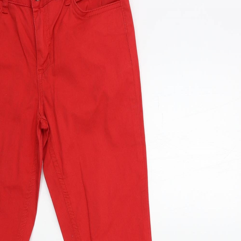YES YES Womens Red  Denim Skinny Jeans Size 10 L30 in