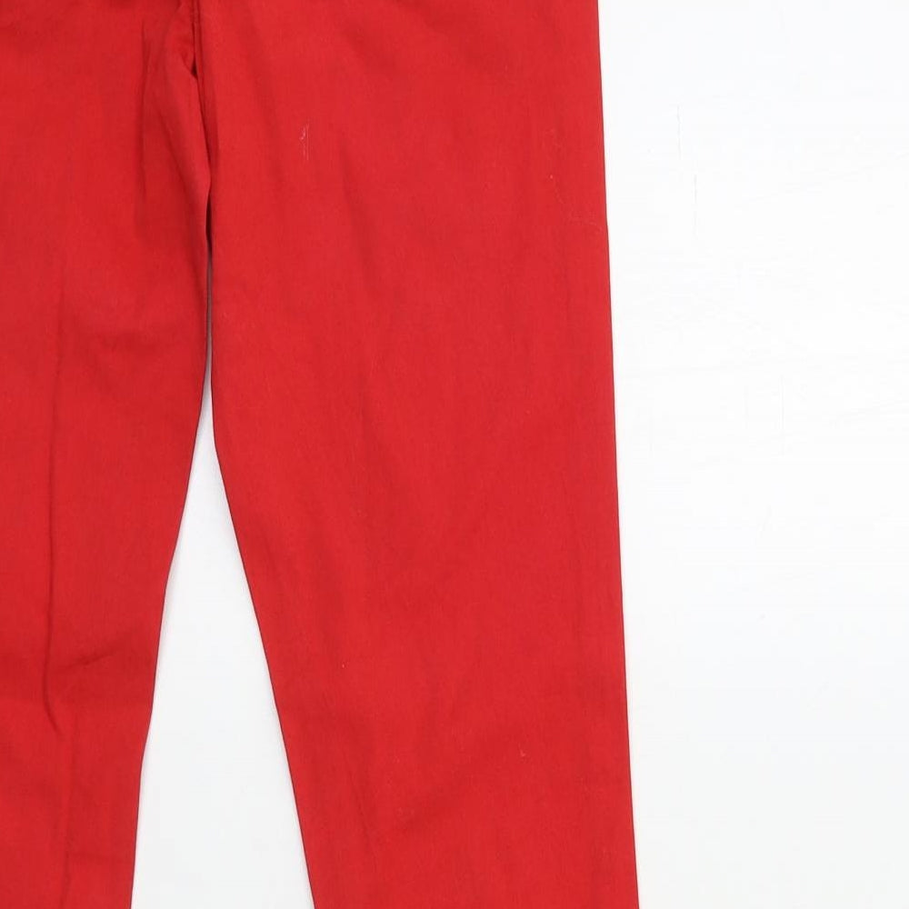 YES YES Womens Red  Denim Skinny Jeans Size 10 L30 in