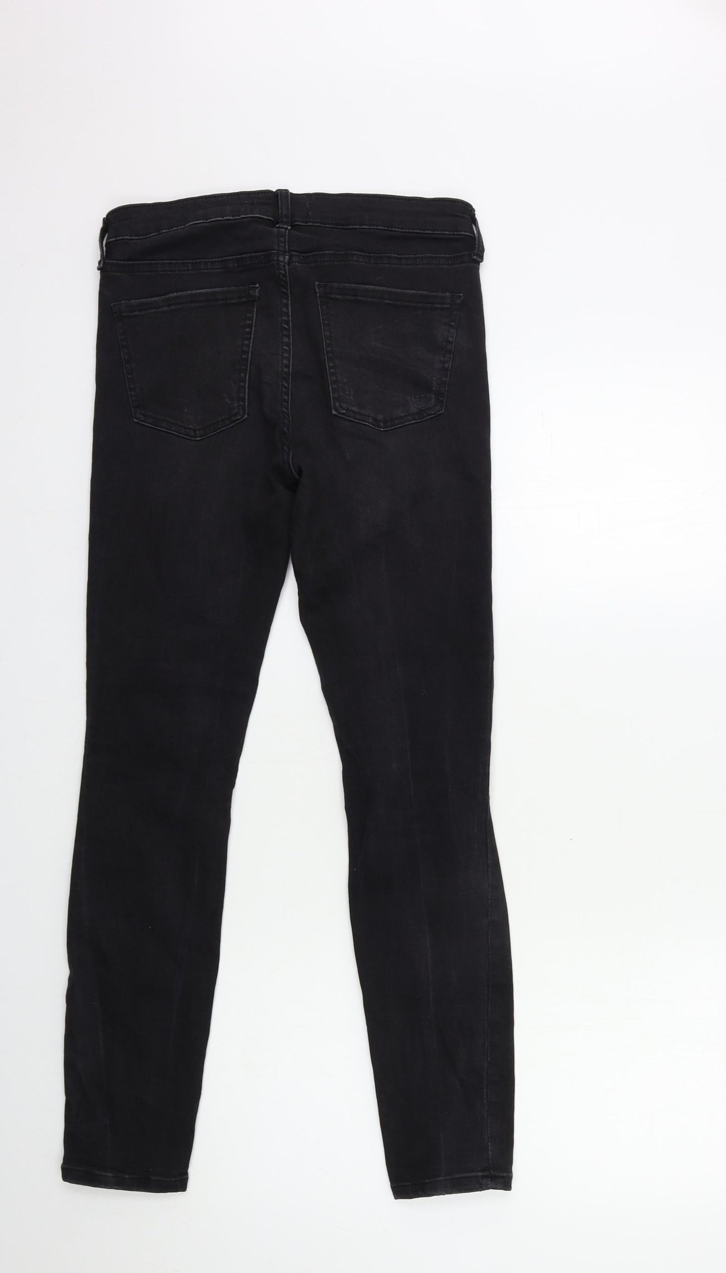 Zara Womens Black  Denim Skinny Jeans Size 10 L28 in