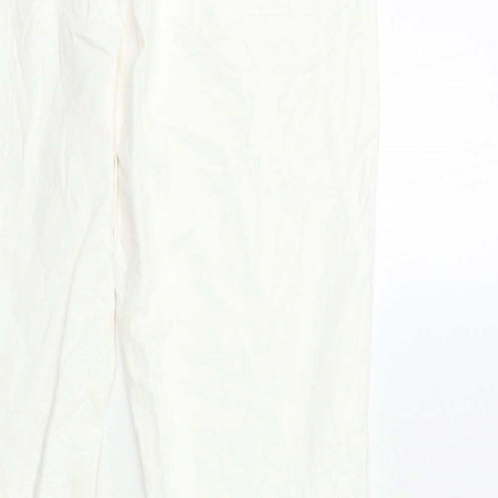 Preworn Womens White   Trousers  Size 32 in L26 in