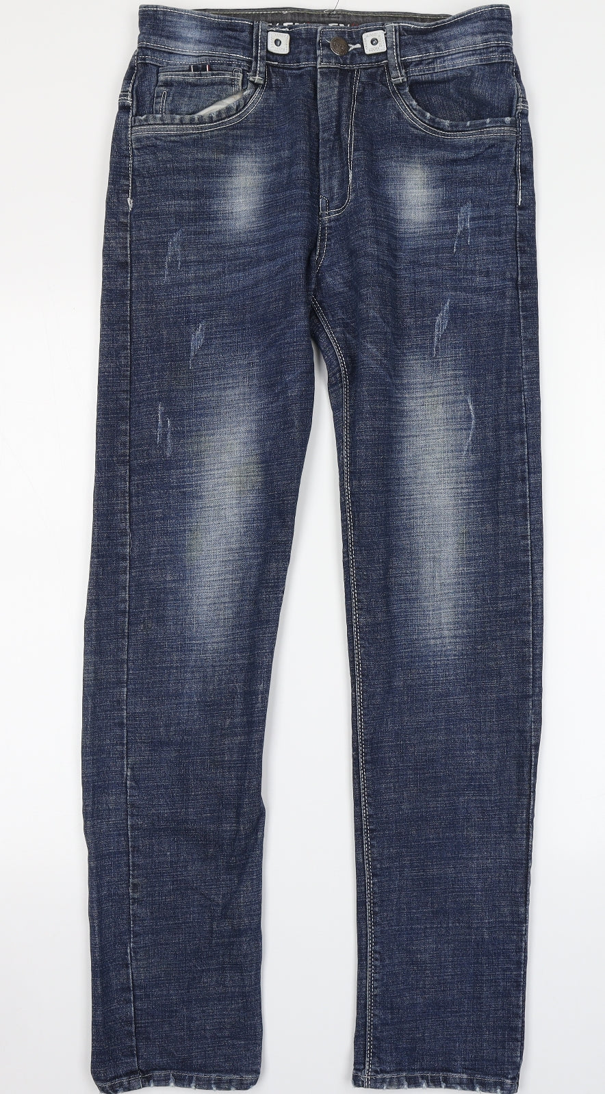 Kendey Mens Blue  Denim Straight Jeans Size 32 in L30 in