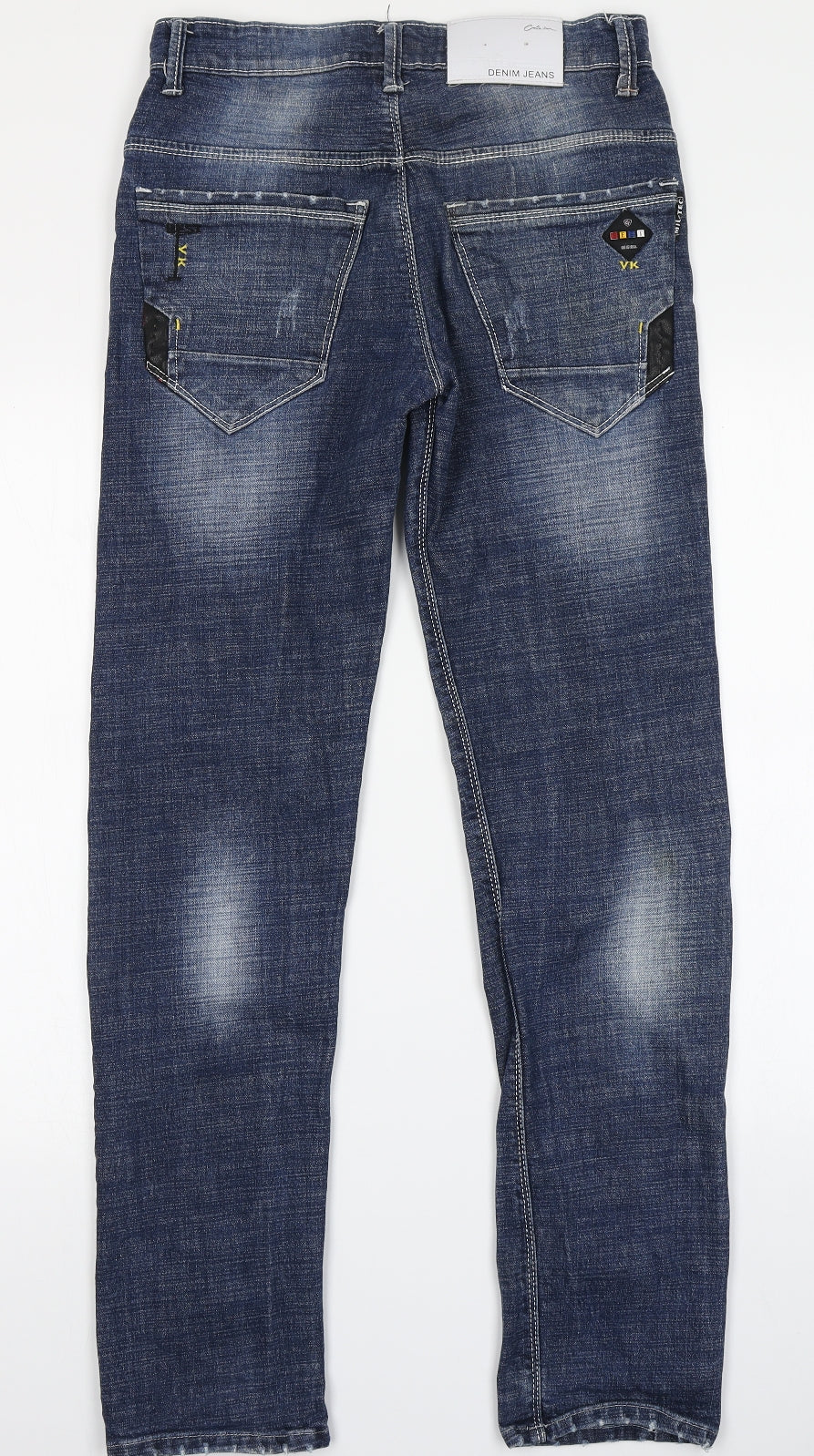 Kendey Mens Blue  Denim Straight Jeans Size 32 in L30 in