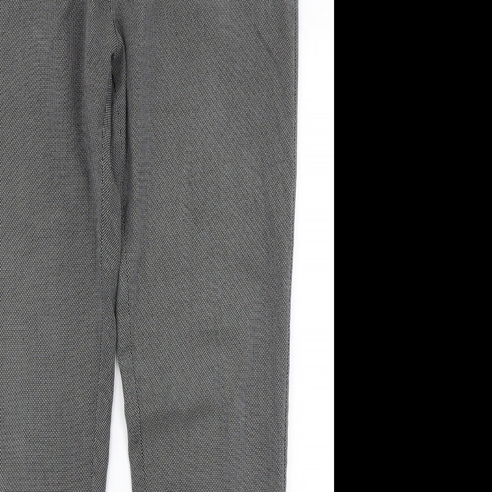 Zara Mens Grey Check  Trousers  Size 36 in L31 in