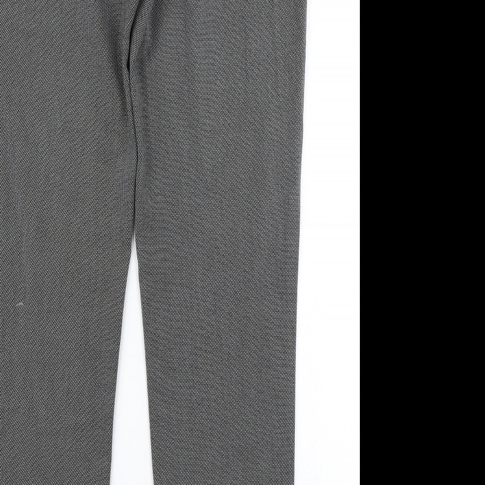 Zara Mens Grey Check  Trousers  Size 36 in L31 in