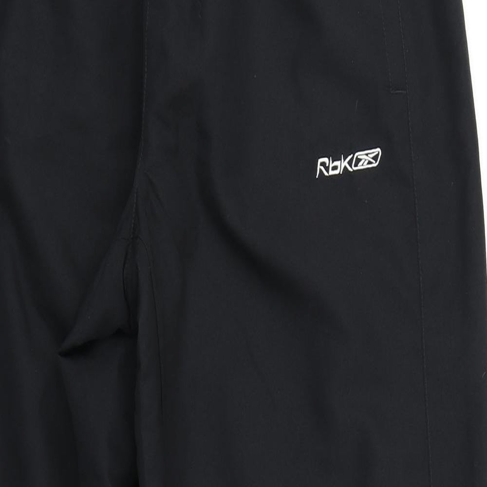 Reebok Mens Black   Windbreaker Trousers Size L L30 in