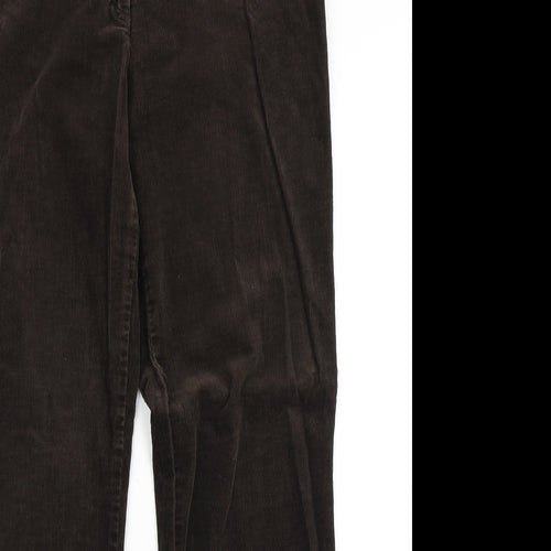 GARDEUR Womens Brown  Corduroy Chino Trousers Size 16 L31 in