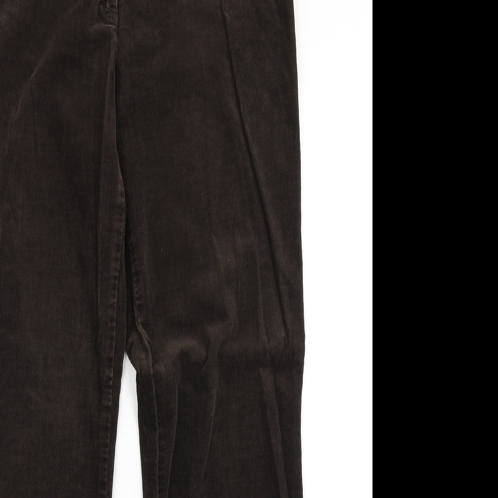 GARDEUR Womens Brown  Corduroy Chino Trousers Size 16 L31 in