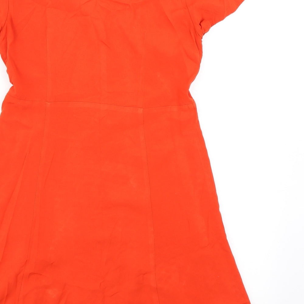ASOS Womens Orange   Fit & Flare  Size 14