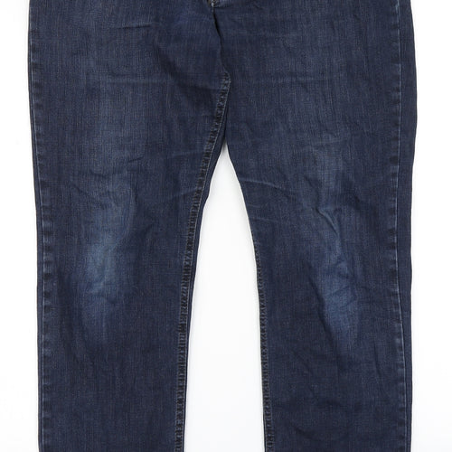 BRAX Mens Blue  Denim Straight Jeans Size 36 in L28 in
