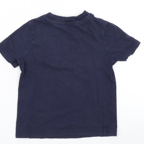 George Boys Blue   Basic T-Shirt Size 18-24 Months  - Dinosaur