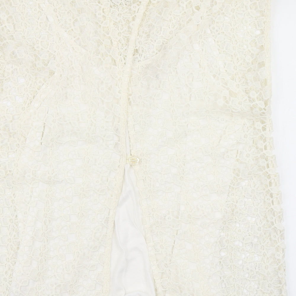 Papaya Womens Ivory   Basic Blouse Size 12