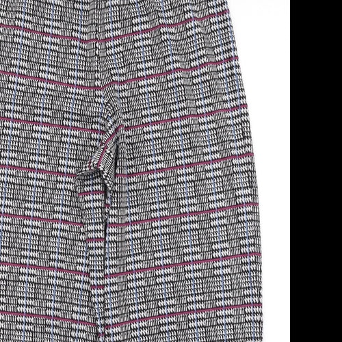 Aniston Womens Black Houndstooth  Trousers  Size 16 L24 in