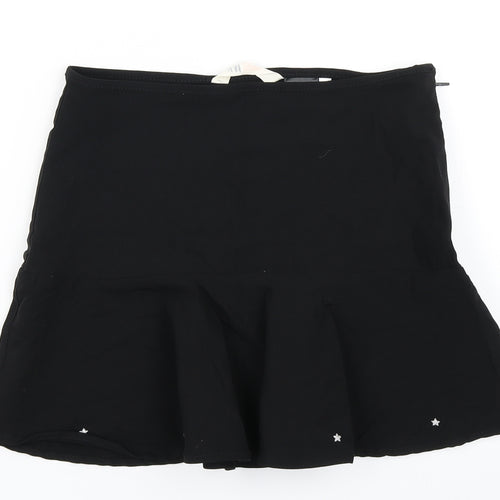 H&M Girls Black   Pleated Skirt Size 15 Years