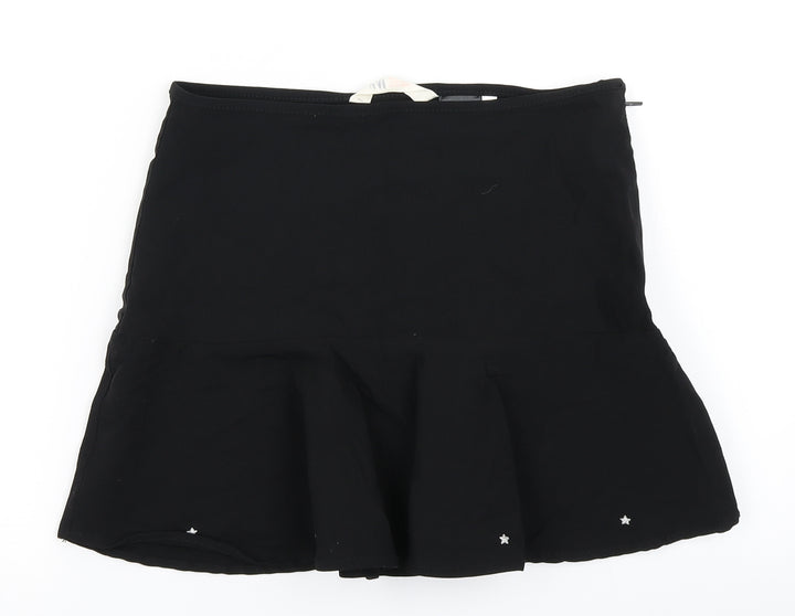 H&M Girls Black Pleated Skirt Size 15 Years