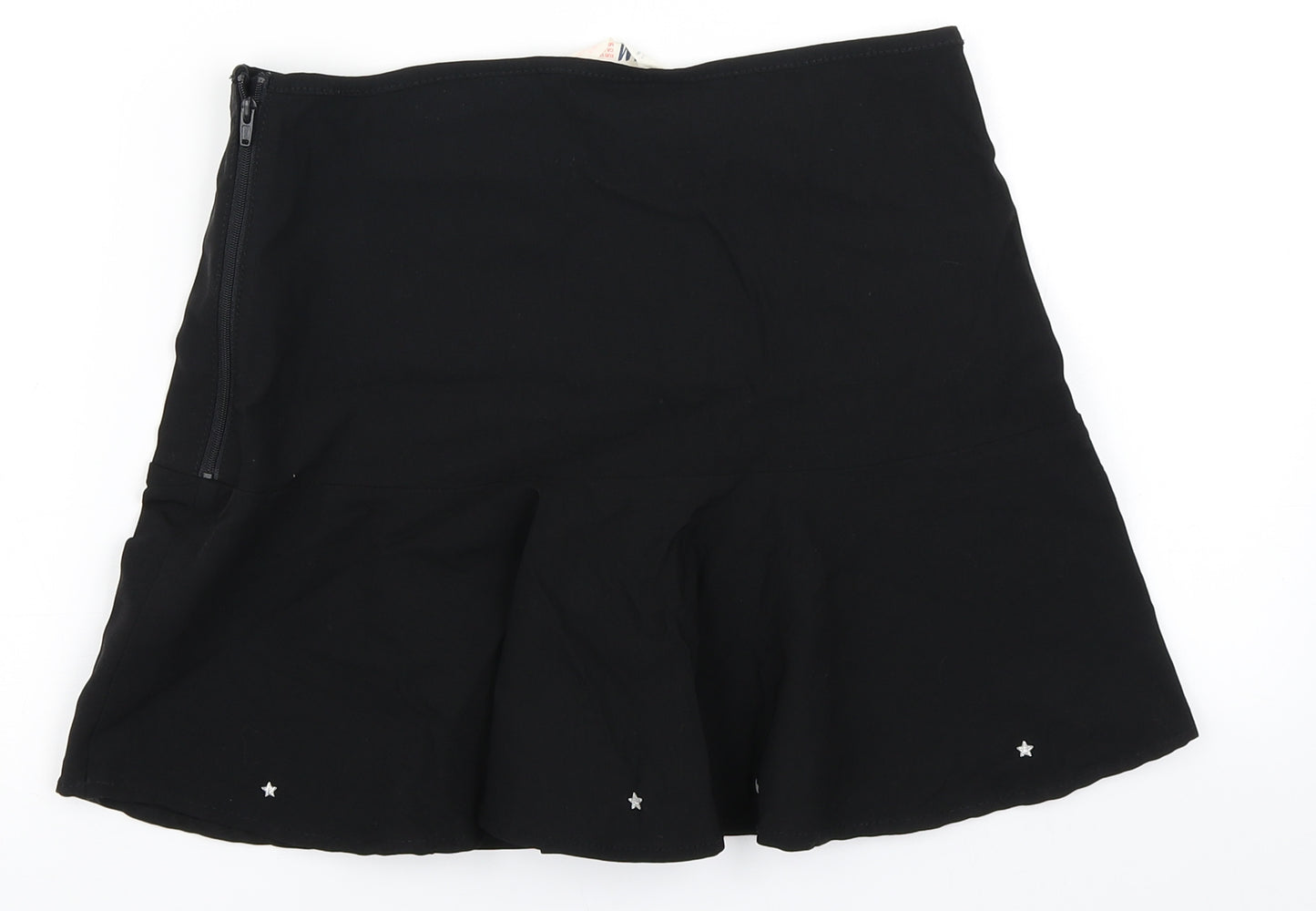 H&M Girls Black   Pleated Skirt Size 15 Years