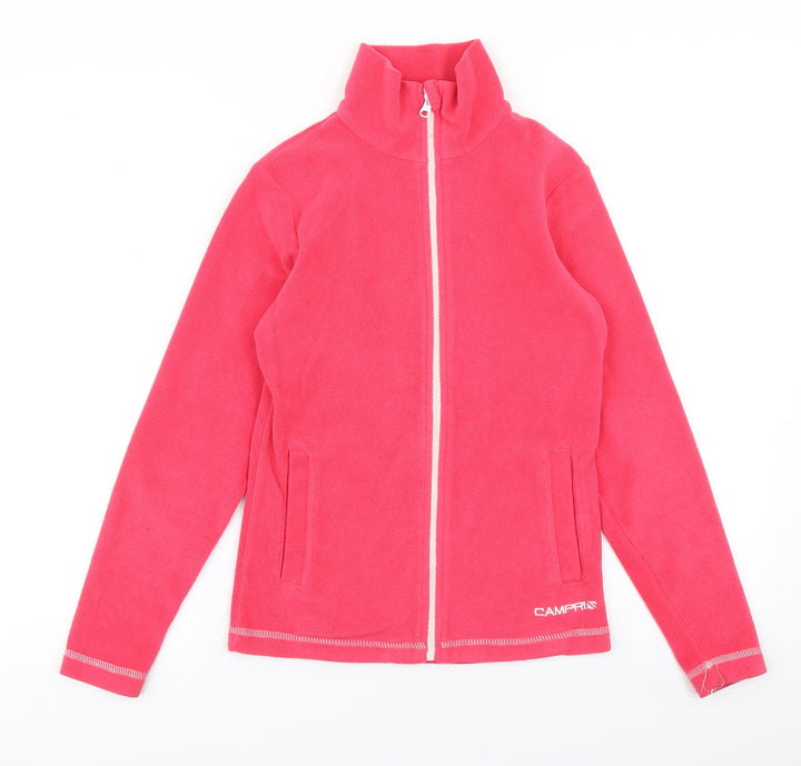 Campris Girls Pink  Fleece Full Zip Sweatshirt Size 11-12 Years