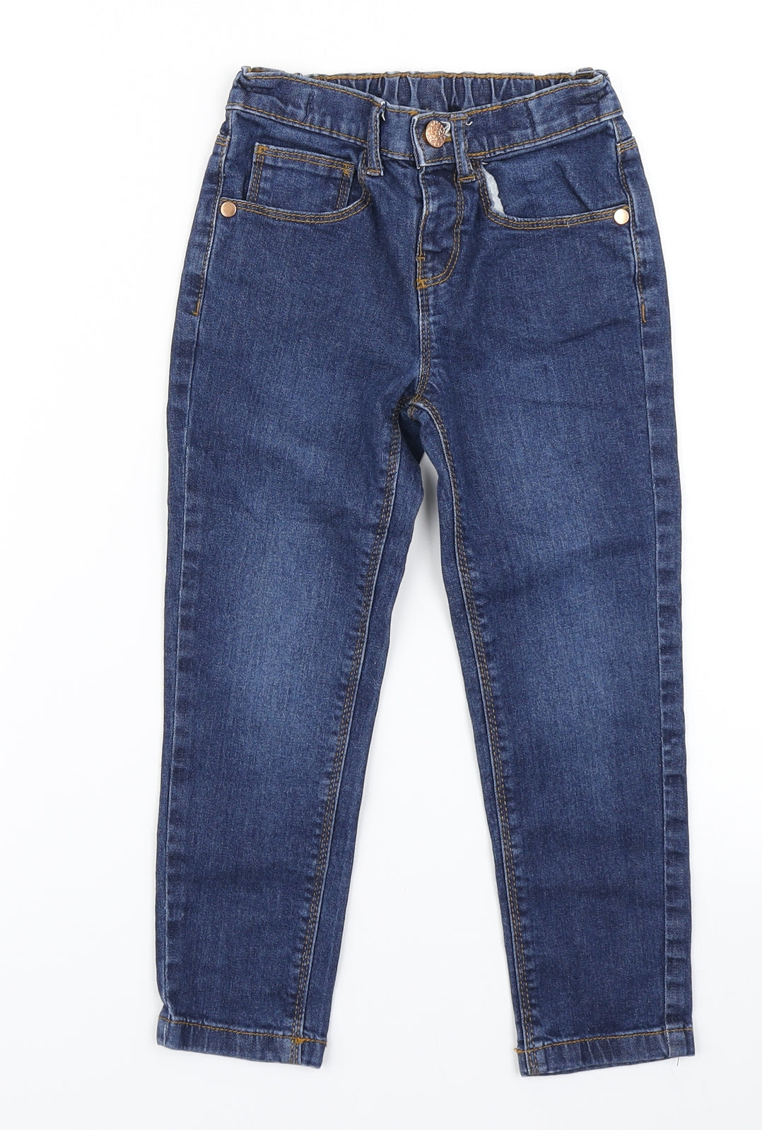 Nutmeg Girls Blue  Denim Skinny Jeans Size 4-5 Years