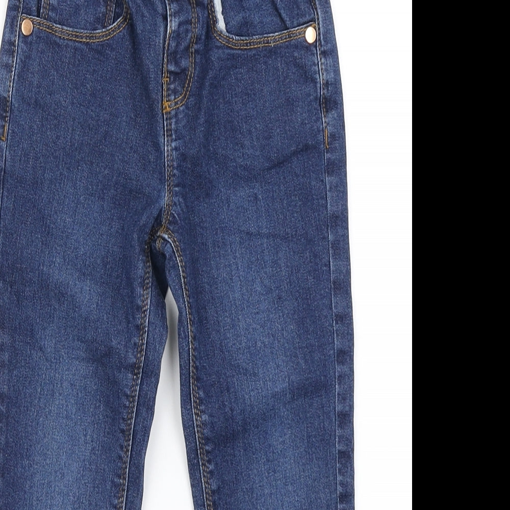 Nutmeg Girls Blue  Denim Skinny Jeans Size 4-5 Years
