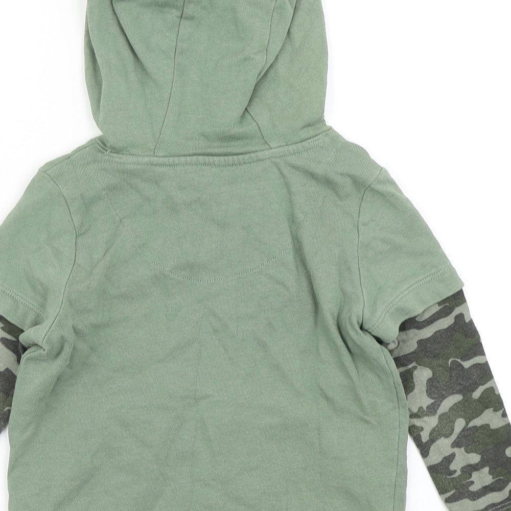 F&F Boys Green Camouflage  Basic T-Shirt Size 18-24 Months