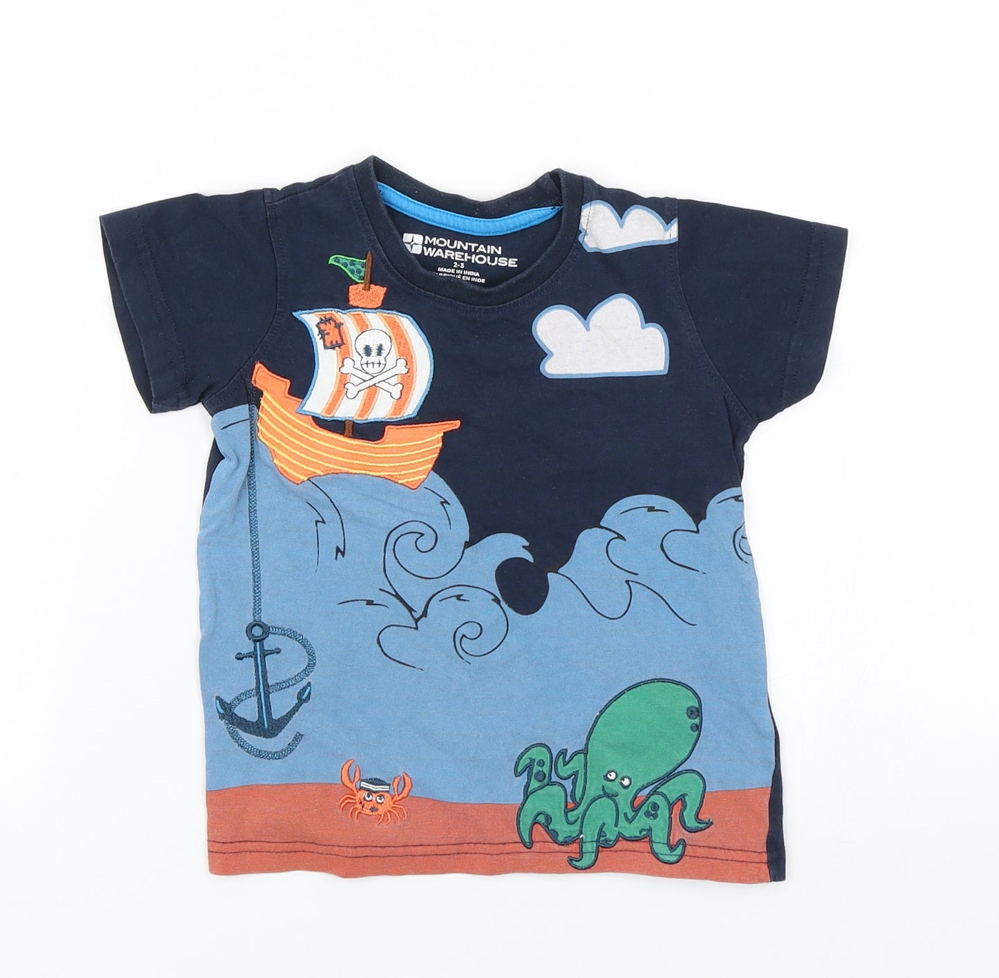 Mountain Warehouse Boys Blue   Basic T-Shirt Size 2-3 Years