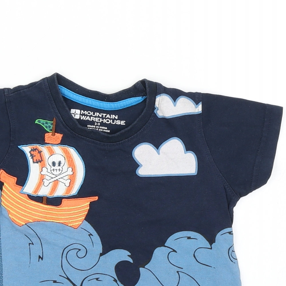 Mountain Warehouse Boys Blue   Basic T-Shirt Size 2-3 Years