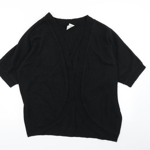 Being Casual Womens Black  Knit Cardigan Jumper Size 16