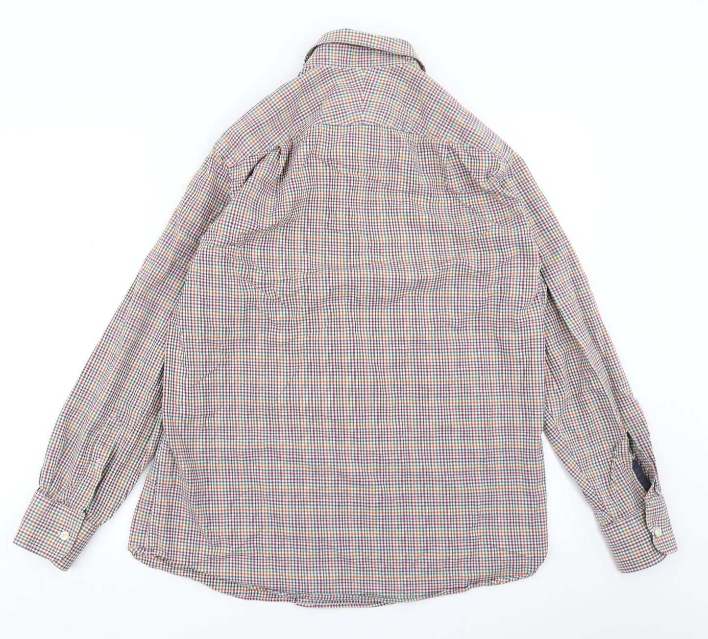Charles Tyrwhitt Mens Pink Plaid   Button-Up Size M