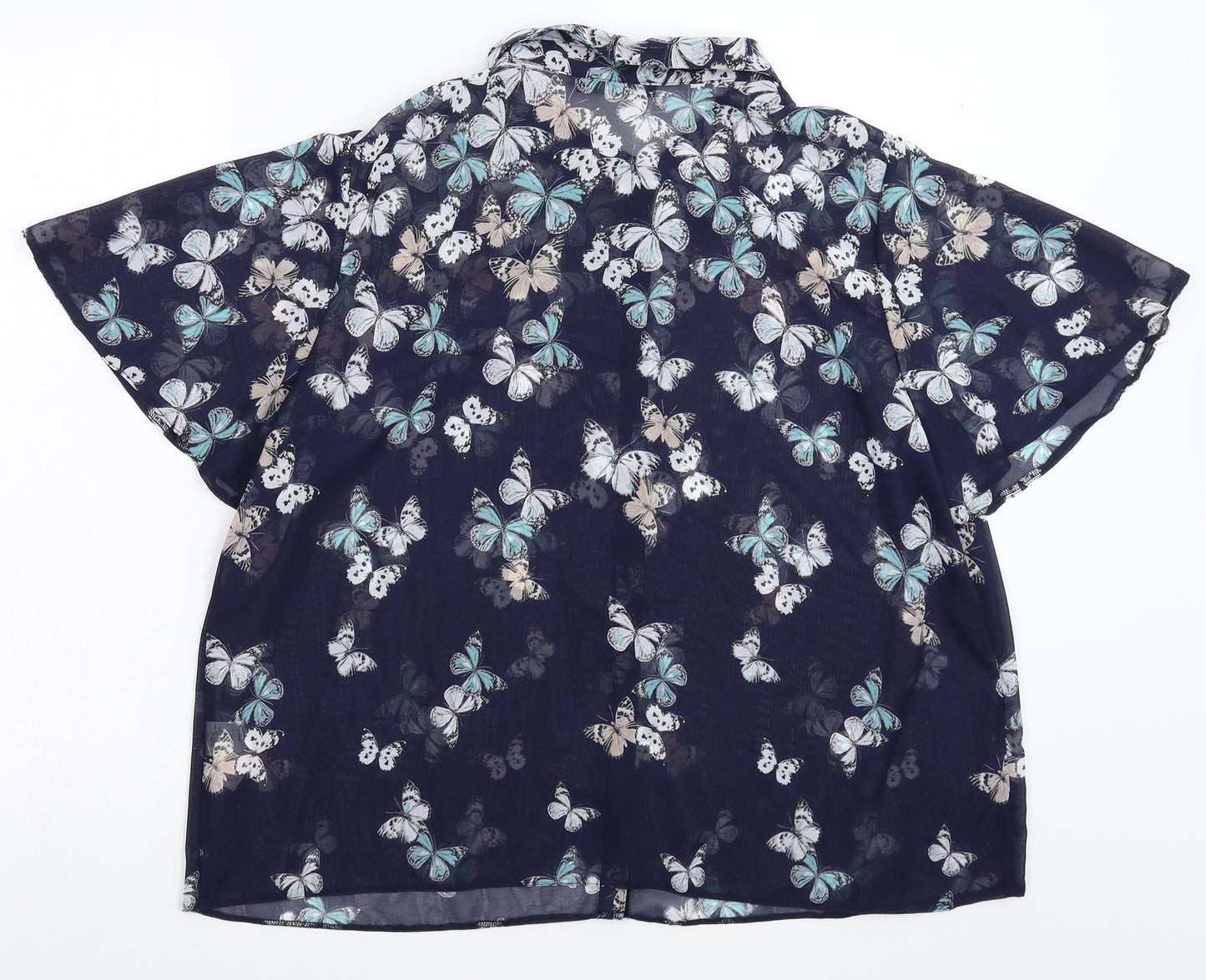 Atmosphere Womens Blue   Basic Blouse Size 20