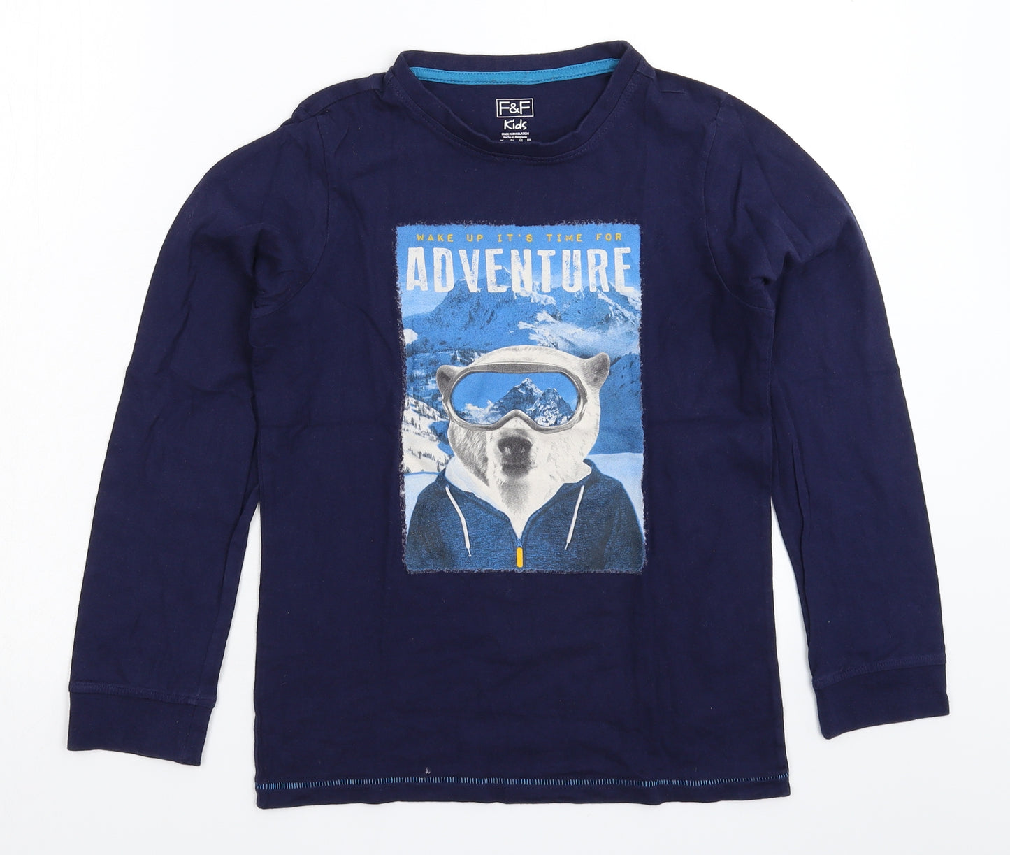 F&F Boys Blue   Basic T-Shirt Size 11-12 Years