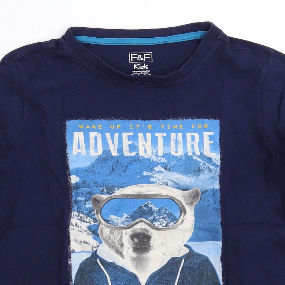 F&F Boys Blue   Basic T-Shirt Size 11-12 Years