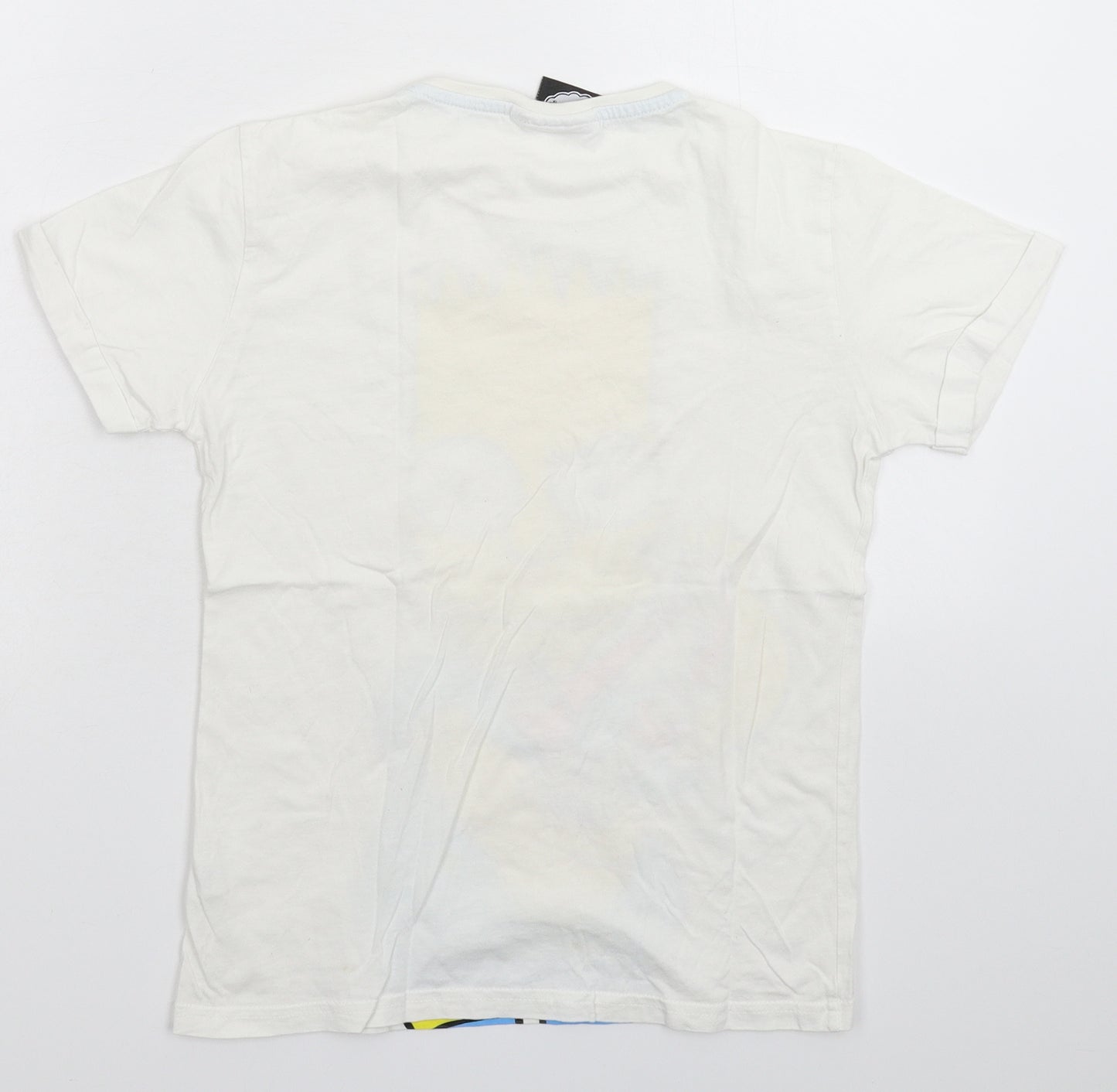 Rebel Boys White   Basic T-Shirt Size 10-11 Years  - The Simpsons