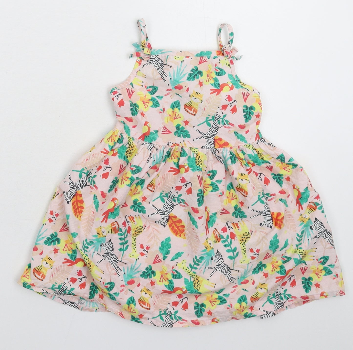 George Girls Beige   Fit & Flare  Size 3-4 Years