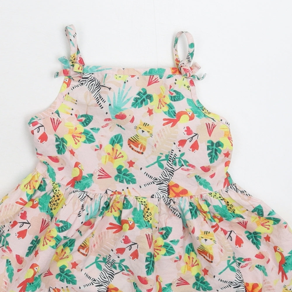 George Girls Beige   Fit & Flare  Size 3-4 Years