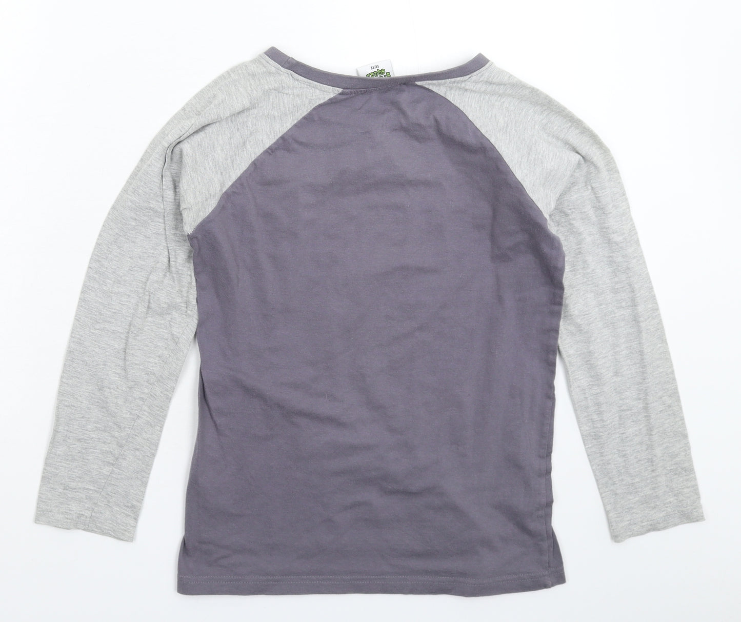 Graffiti Boys Grey   Basic T-Shirt Size 11-12 Years