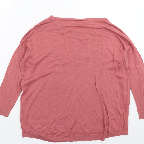 Warehouse Womens Pink  Knit Pullover Jumper Size 10