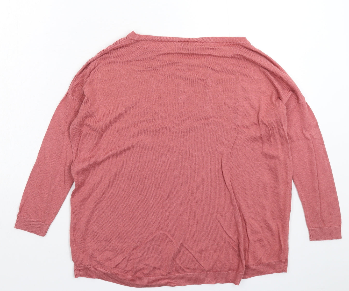 Warehouse Womens Pink  Knit Pullover Jumper Size 10
